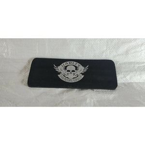 Rare HARLEY DAVIDSON Owners Group black & silver WRISTBAND / CAN COOZY COOZIE